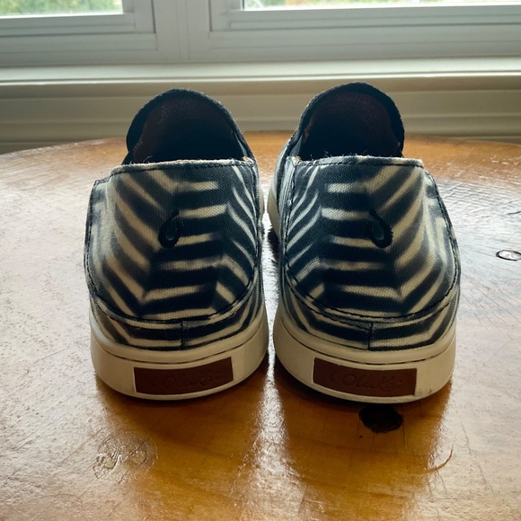 Olukai Pehuea Pa'i Slip on Canvas Sneakers Shoes 20360-LR18 Size 7.5 LAVA - Picture 6 of 9